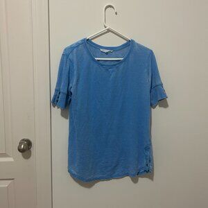 Jane and Delancey Blue Tunic Top, size S